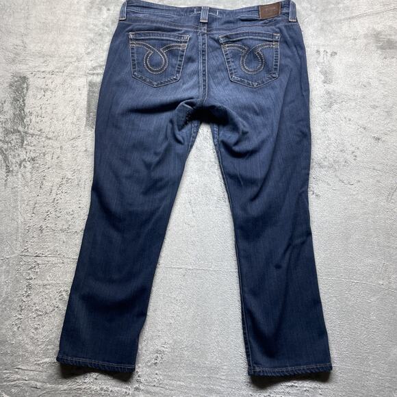 Big Star Jeans Womens 32 Blue Maddie Boot Cut Stretch Distressed Denim -READ- - Picture 7 of 13